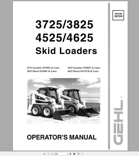 gehl 4625 skid steer service manual|gehl skid steer repair manual.